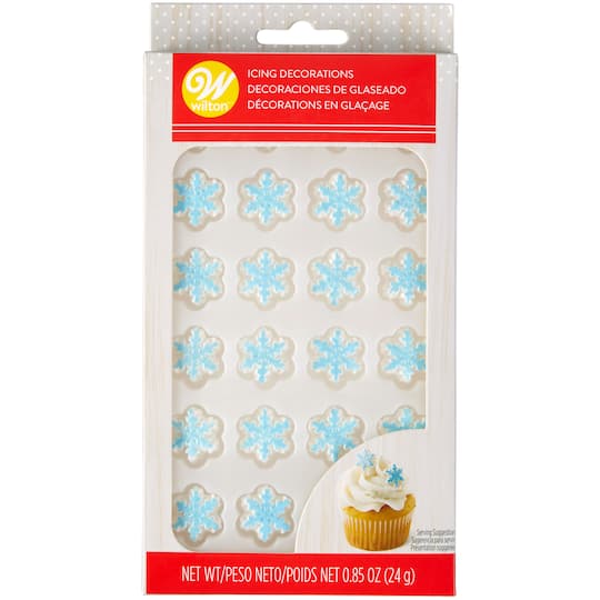 Wilton&#xAE; Icing Decorations, Shimmer Snowflake